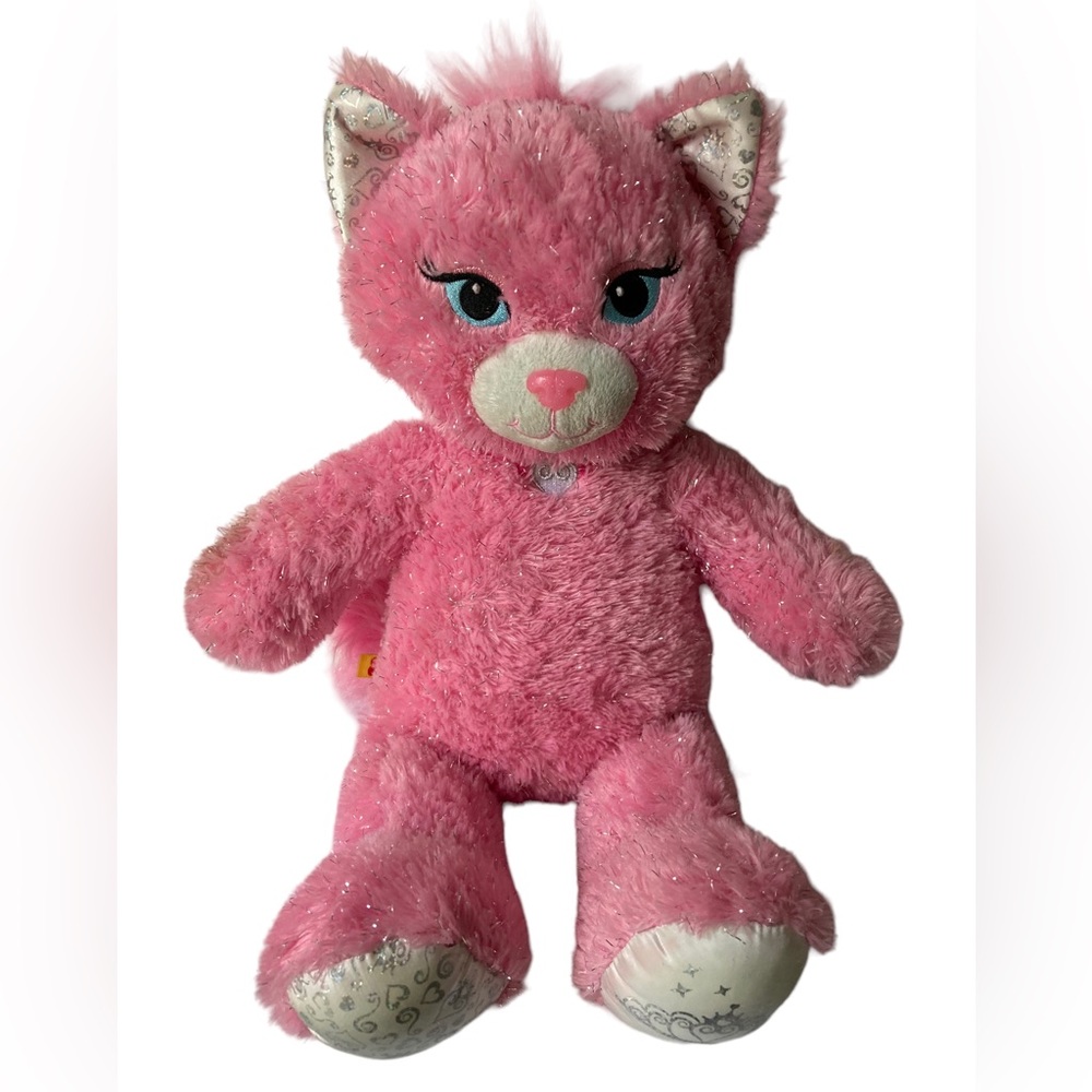 Build A Bear Princess Kitty Cat Purrincess Pink Sparkle Stuffed‎ Plush 17"